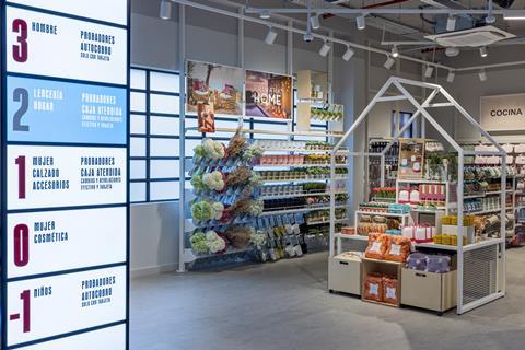 Primark Madrid homewares display